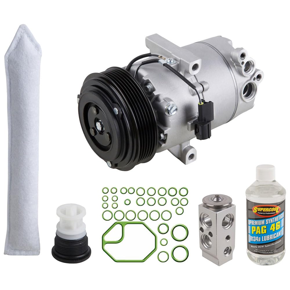 New Kia Soul 2012-2013 AC Compressor with A/C Repair Kit - OEM Replacement Part 60-82856RK by BuyAutoParts - Perfect for Summer Cooling & Auto AC System Repair