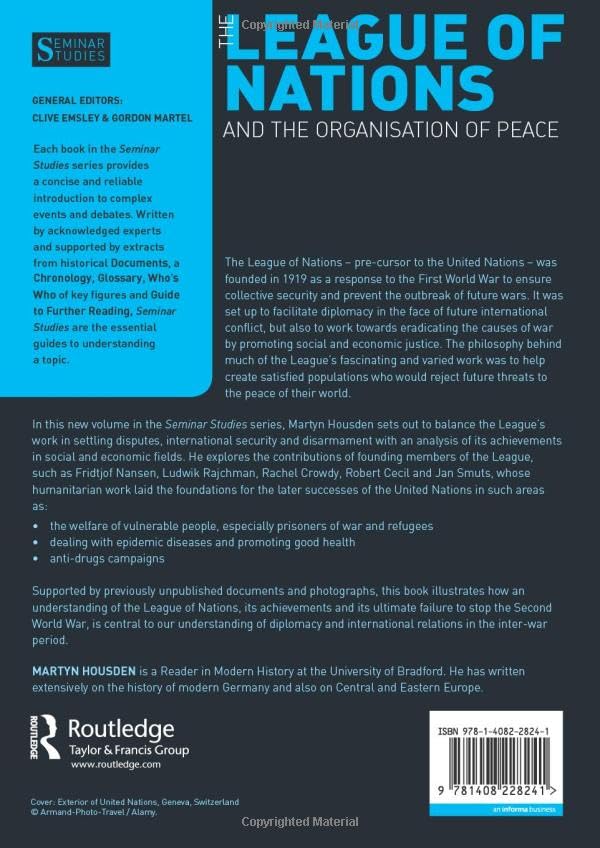The League of Nations and the Organization of Peace: Seminar Studies for History Students and Educators