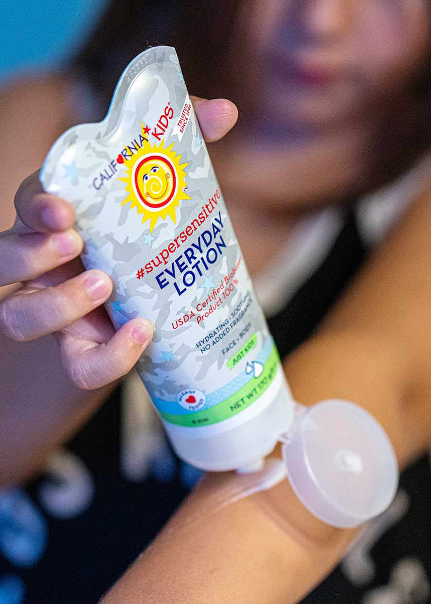 California Kids® #supersensitive™ Everyday Lotion - Hypoallergenic Moisturizer for Sensitive Skin | Gentle Baby & Kids Body Lotion | Perfect for Daily Use, Eczema & Dry Skin Relief