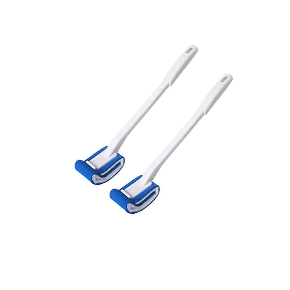 Heavy Duty Toilet Bowl Brush Set (2-Pack) - Scratch-Free Curved Design for Deep Cleaning, Anti-Splashing & Easy Storage - Ergonomic Grip for Bathroom & RV Use
