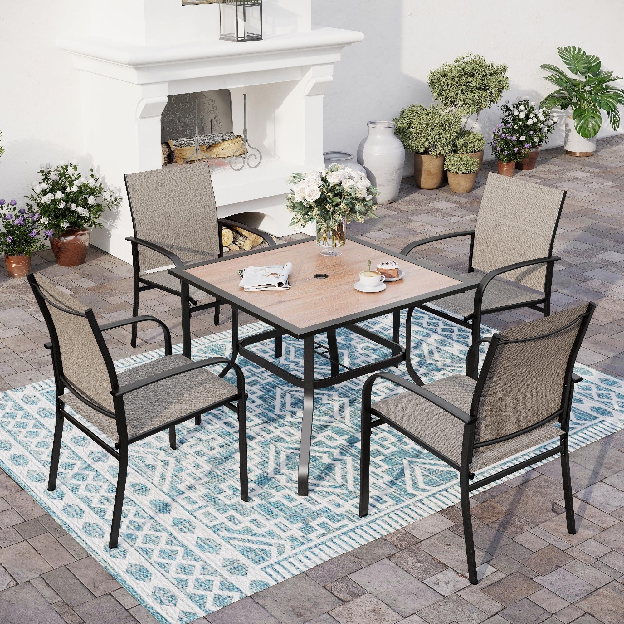 5-Piece Outdoor Patio Dining Set for 4 - 37