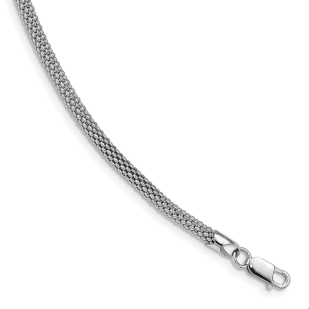 925 Sterling Silver 4.5mm Corona Chain Anklet - Dainty Ankle Bracelet for Women, 7.5 Inch Adjustable Beach Jewelry, Perfect Gift for Her - Ideal for Summer Outfits, Vacations & Special Occasions