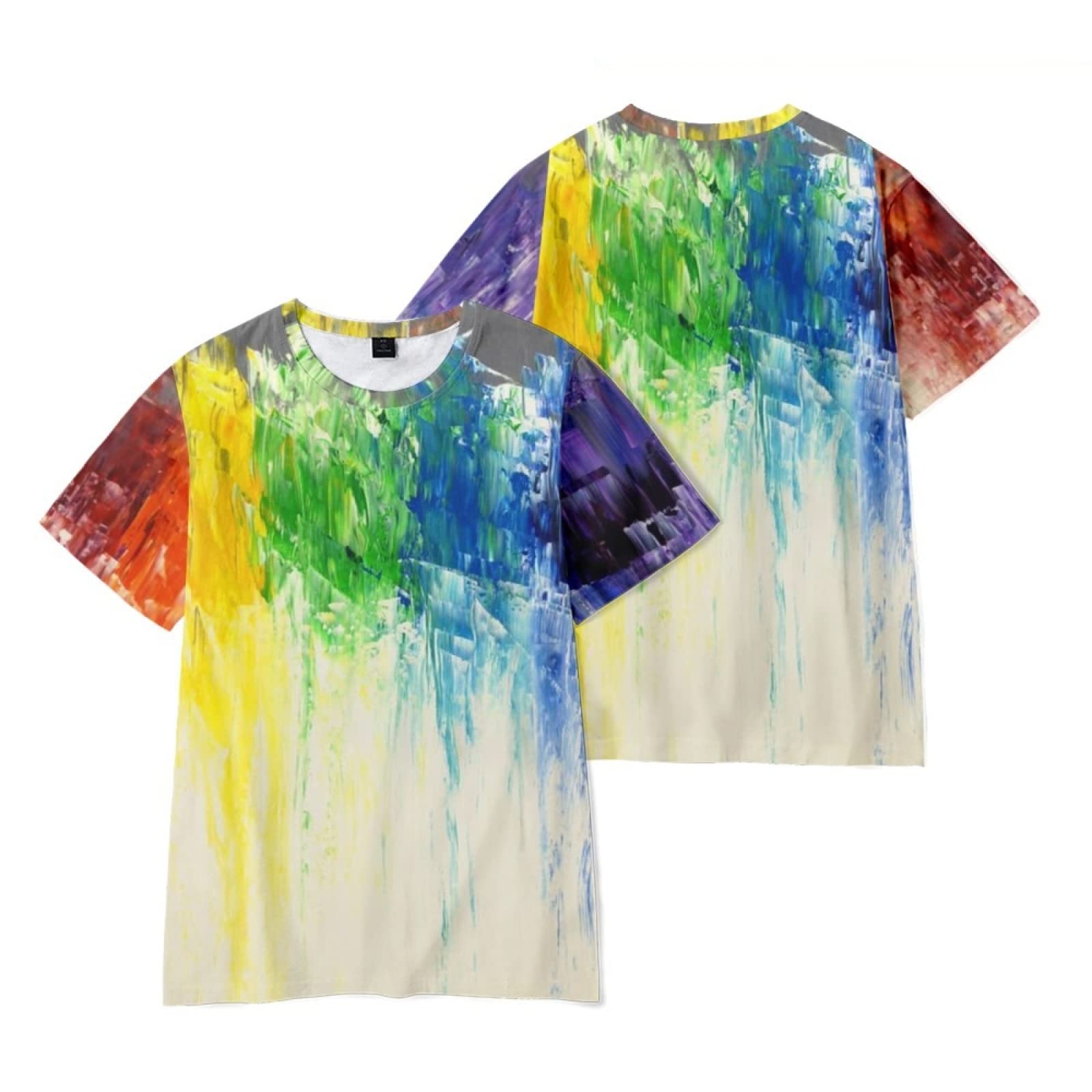 Rainbow Pride T-Shirt for Men & Women - LGBTQ+ Lesbian Couples Matching Shirts with Gay Flag Design - Perfect for Pride Parades, Festivals & LGBTQ Events