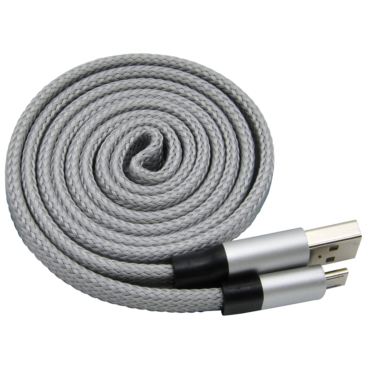 Mobile Spec MB06115 3ft Retractable USB to Micro USB Cable - Silver | Compact & Tangle-Free Charging Cord for Smartphones, Tablets, and Portable Devices | Perfect for Travel, Office, and Home Use