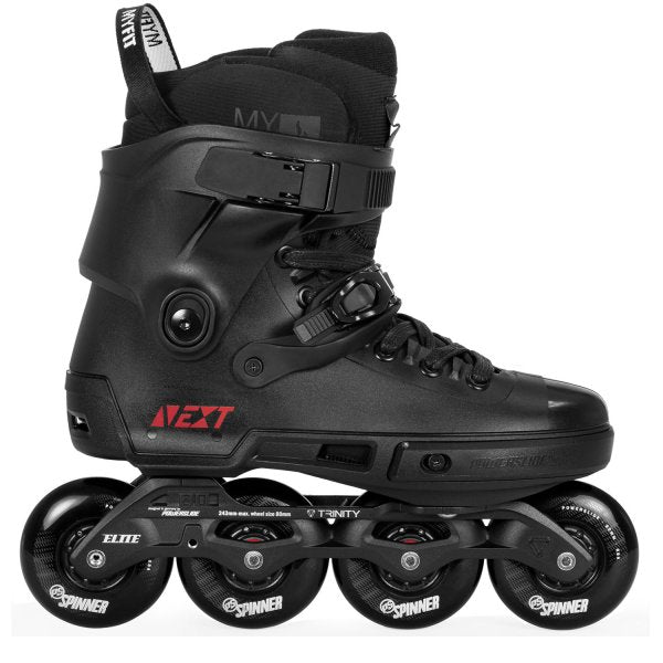 Powerslide Next Core Black 80mm Inline Skates for Adults - High Performance Urban & Fitness Rollerblades for Men & Women - Perfect for Outdoor Skating, Commuting & Exercise