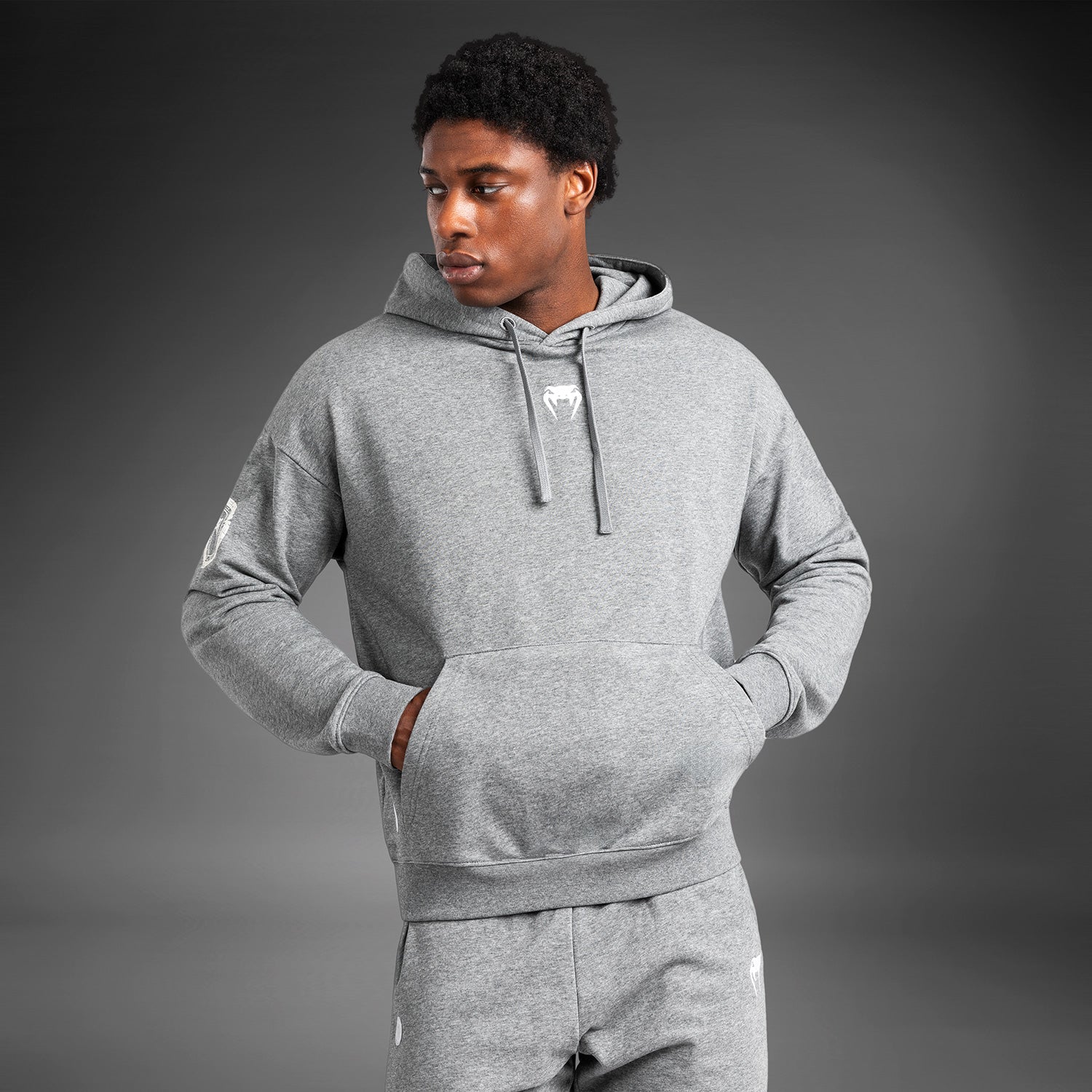 Venum Vortex XL Lite Men's Hoodie - Lightweight Athletic Pullover for Training & Streetwear (Light Heather Grey) | Gym, Running & Casual Wear