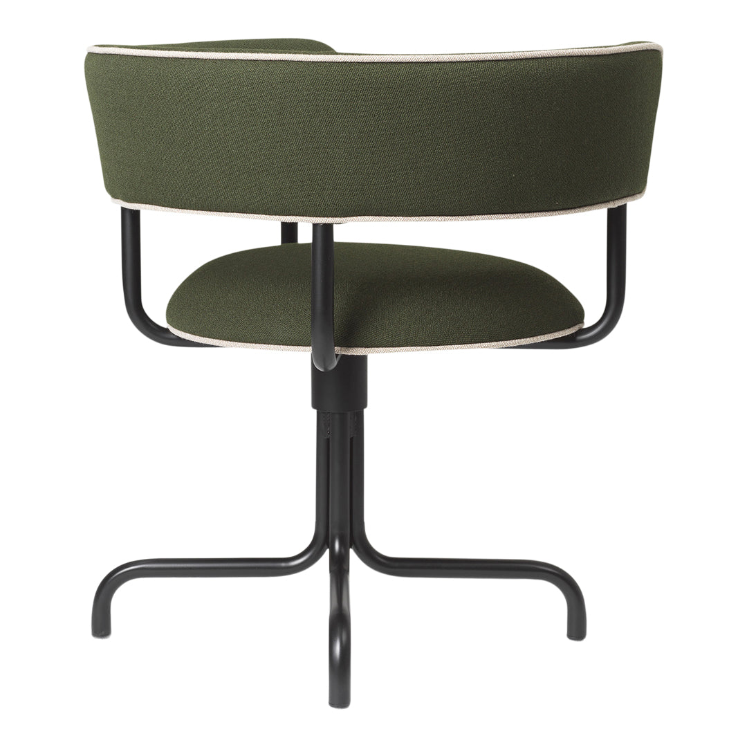Modern Swivel Dining Armchair with Upholstered Seat - 360° Rotation for Kitchen, Dining Room & Home Office - Comfortable & Stylish Furniture for Small Spaces