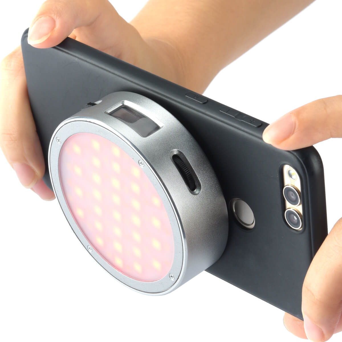 R1 Round RGB LED Light - Creative Compact & Lightweight Design for Home Decor, Gaming Setup, and Party Lighting
