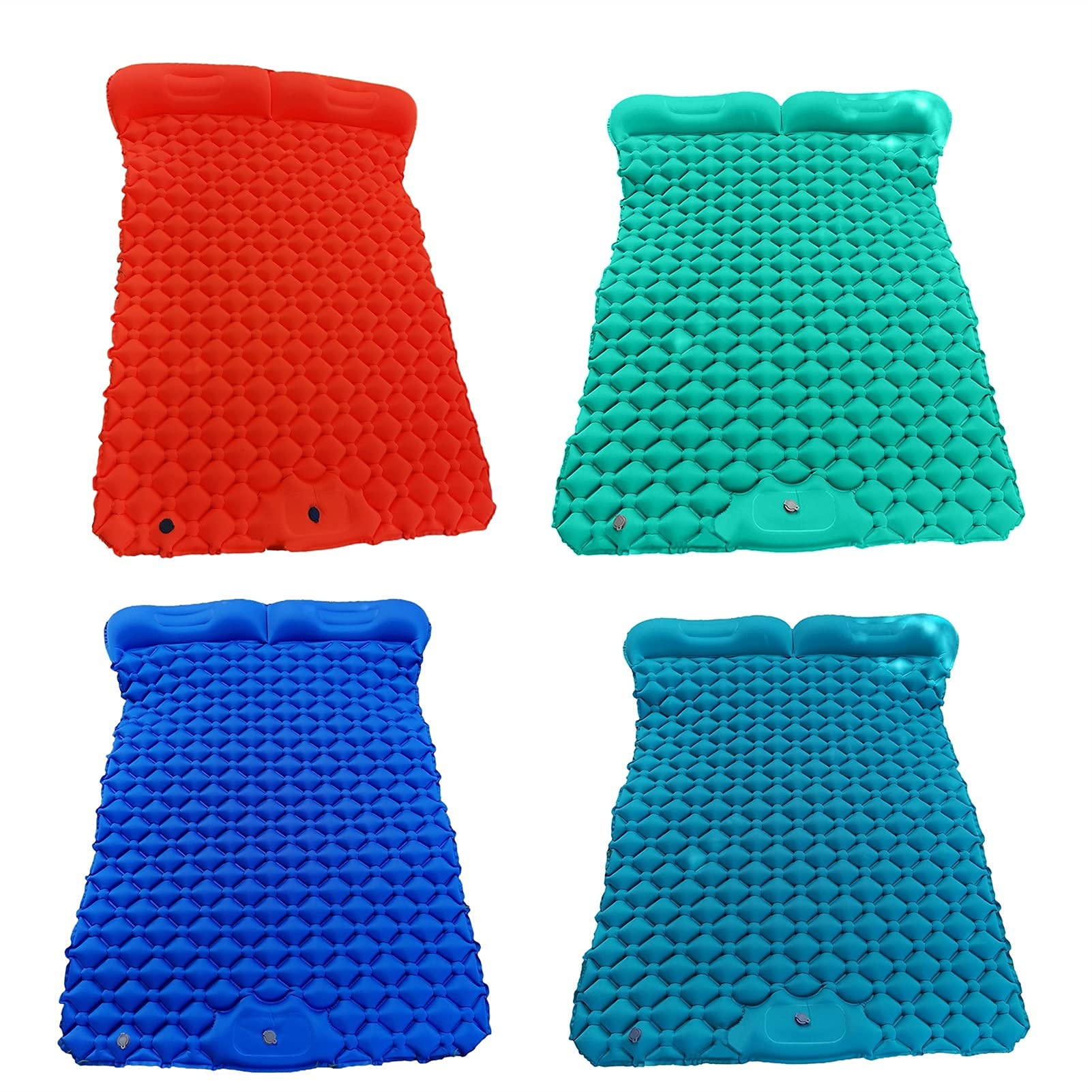 **Inflatable Sleeping Pad for Camping & Hiking - Double Tent Air Mattress, Portable Travel Sleeping Mat for Backpacking, Picnics & Outdoor Adventures (Emerald Green)**