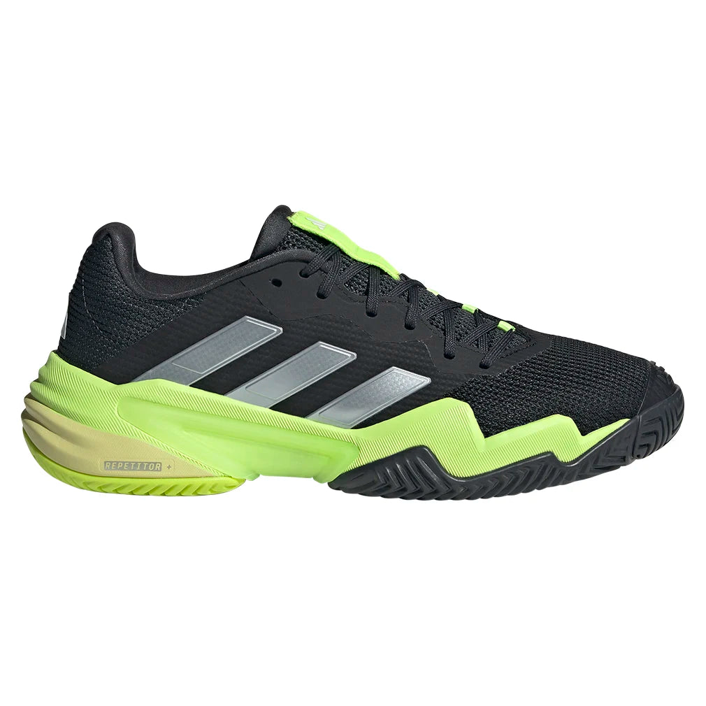 Men's Barricade 13 Tennis Shoes - Core Black & Lucid Lemon | High-Performance Court Shoes for Competitive Play & Training