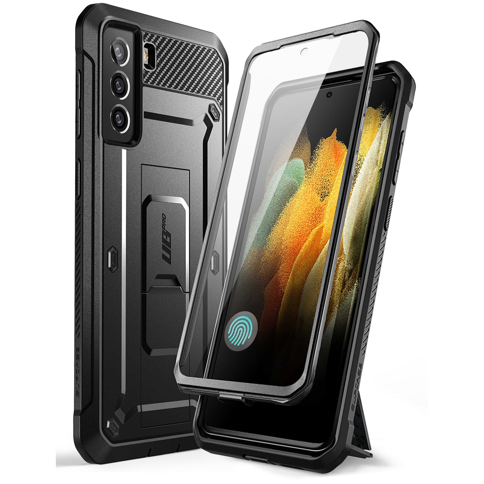 Samsung Galaxy S21 FE Unicorn Beetle PRO Heavy Duty Rugged Case - Shockproof & Drop Protection - Perfect for Outdoor, Work & Travel - Black