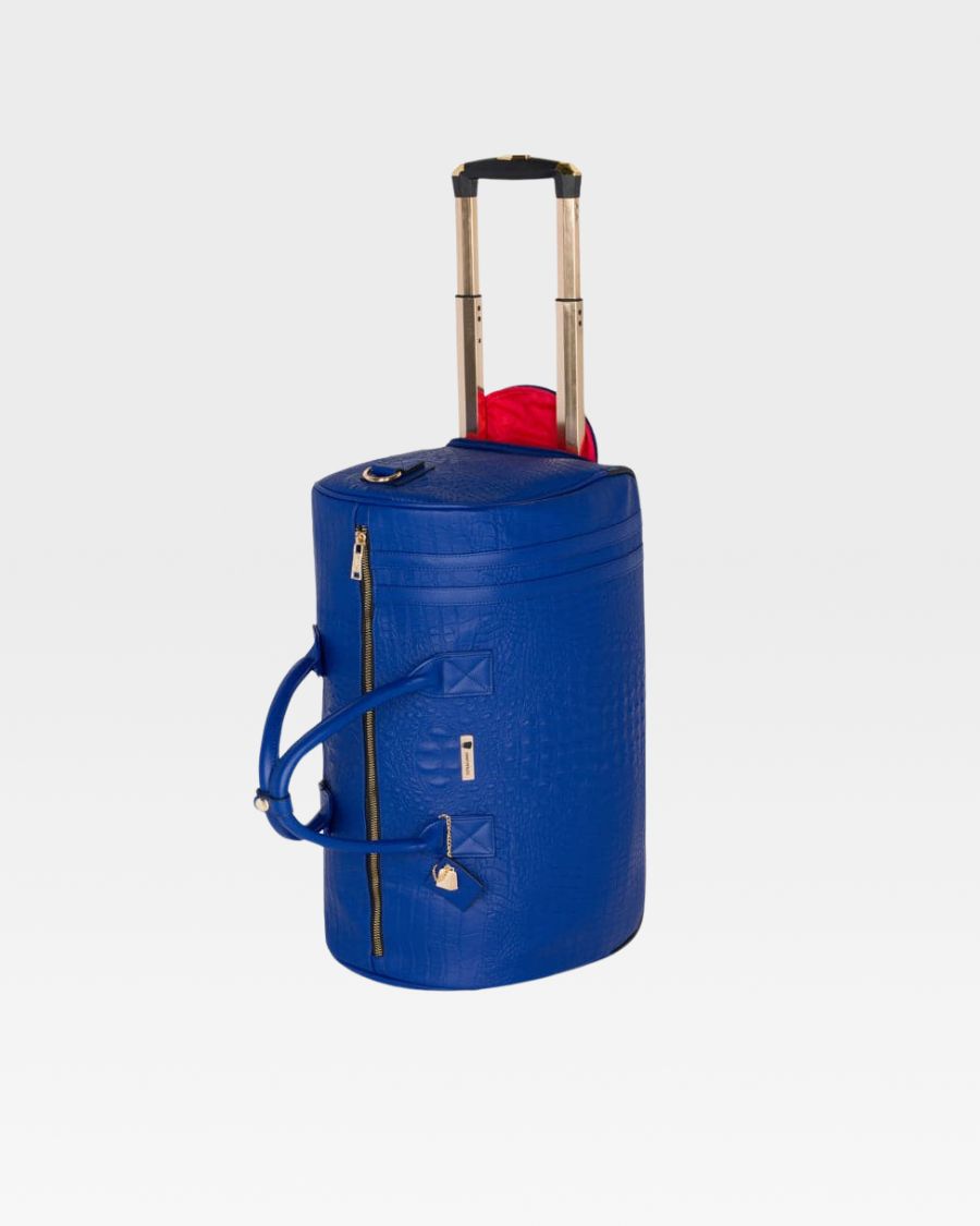 Apollo 2 Rolling Duffle Bag - Royal Blue Water-Resistant Luggage for Travel, Gym & Sports | Perfect for Airports, Weekend Getaways & Workout Gear Storage