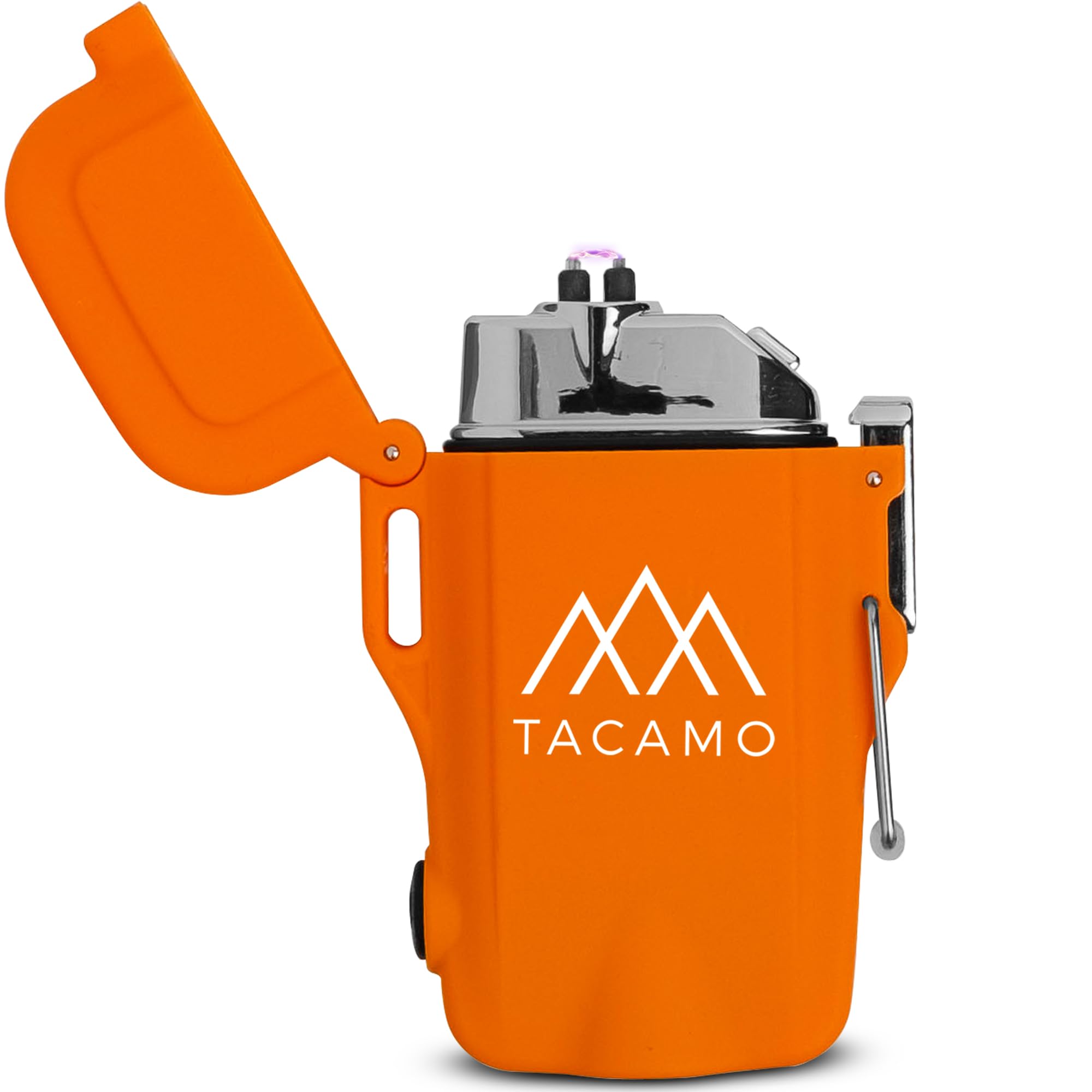 TACAMO® H2 Rechargeable Electric ARC Lighter - USB Plasma Lighter with LED Flashlight, Waterproof & Windproof for Outdoor Camping, Hiking, Survival & Emergency Use