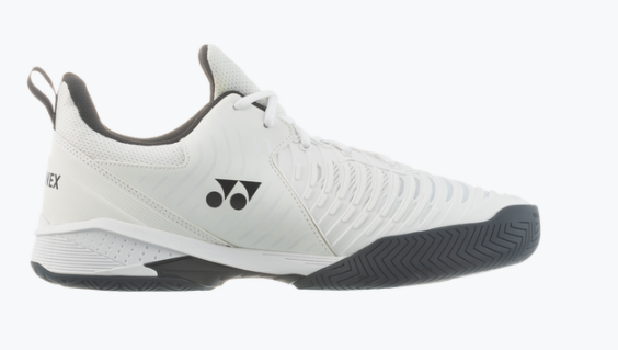 Yonex Power Cushion Sonicage Plus Wide All Court Tennis Shoes for Men & Women - White - Perfect for Hard Court, Clay Court & Indoor Play