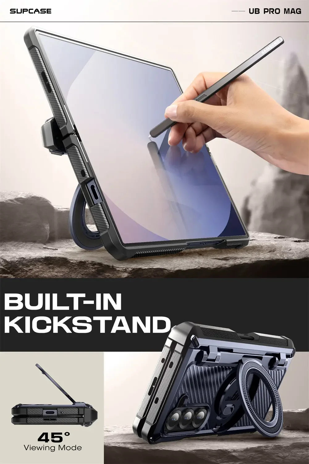 SUPCASE UB Pro Magnetic Rugged Shockproof Case for Samsung Galaxy Z Fold 6 - Heavy Duty Protection for Work, Outdoor & Travel