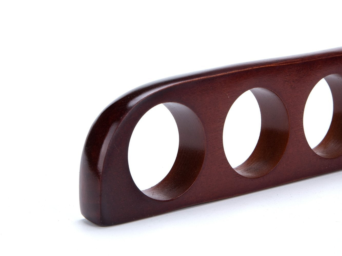 Premium Wooden Scarf Hanger - Walnut & Chrome Finish | Stylish Scarf Organizer for Closet, Wardrobe & Travel Accessories Storage