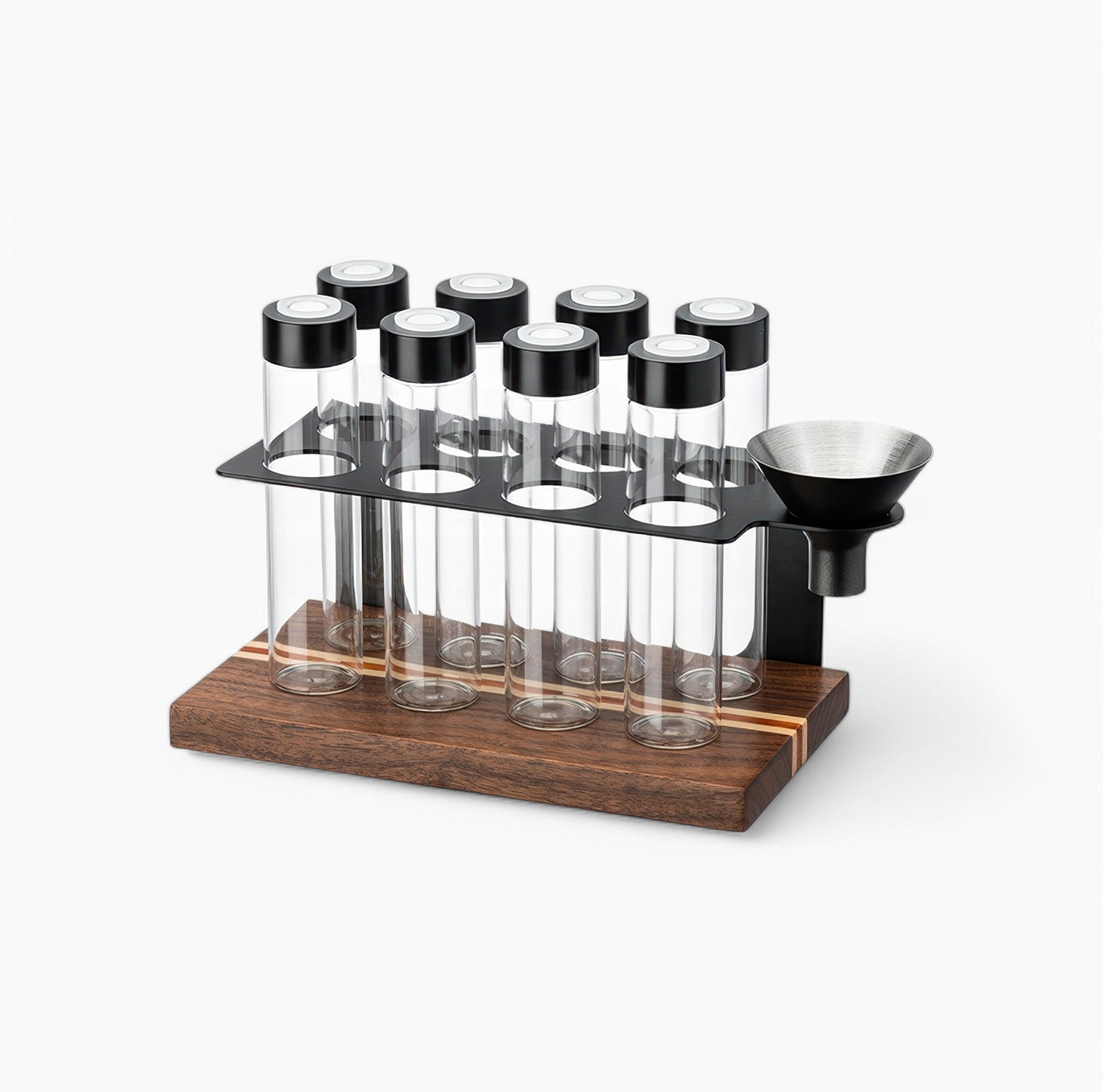 Premium Lab-Style Coffee Storage Rack for Fresh Beans - Organize & Preserve Coffee Beans in Style - Perfect for Home Baristas & Coffee Enthusiasts