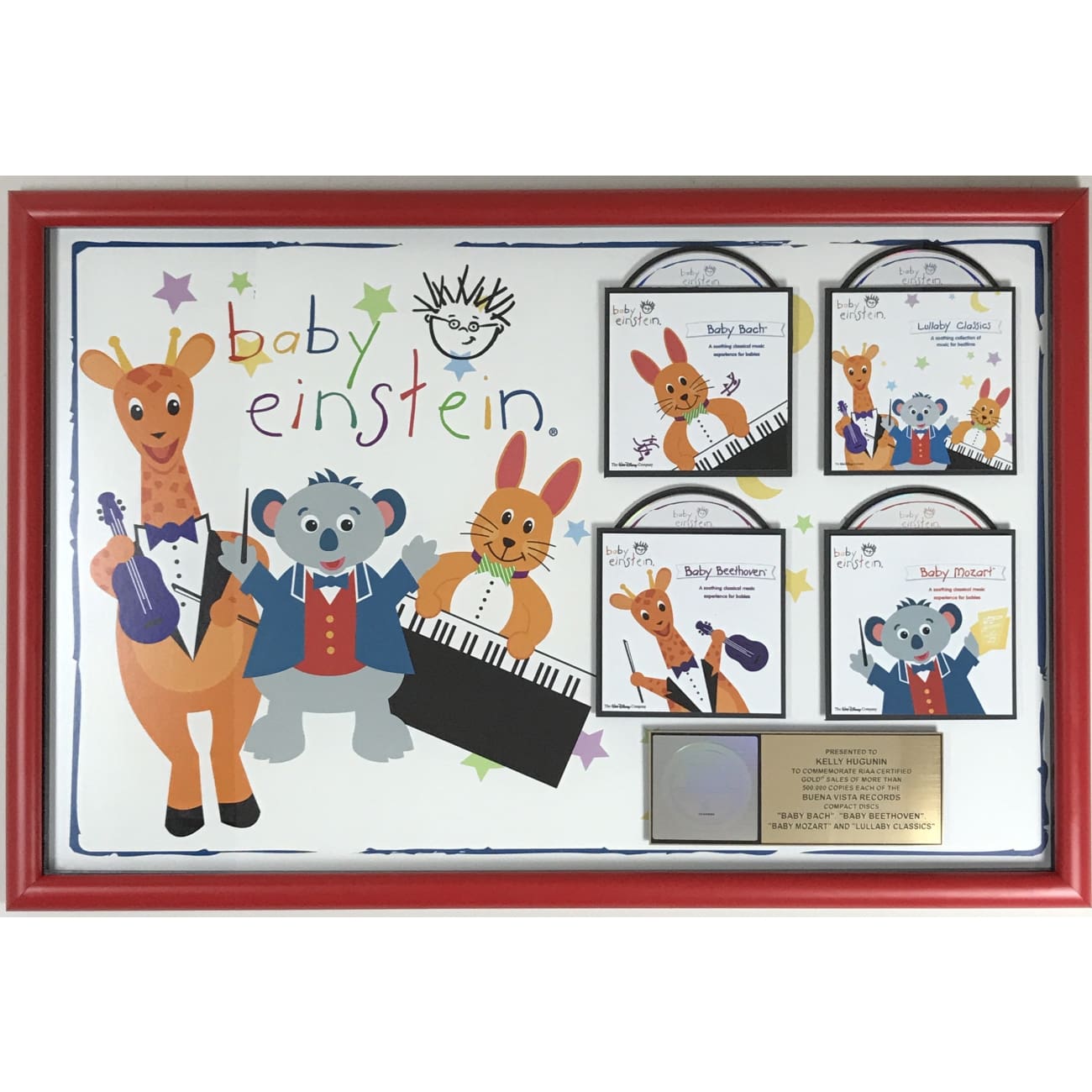 Disney Baby Einstein Series RIAA Gold Album Award - Perfect for Early Childhood Education & Music Development at Home