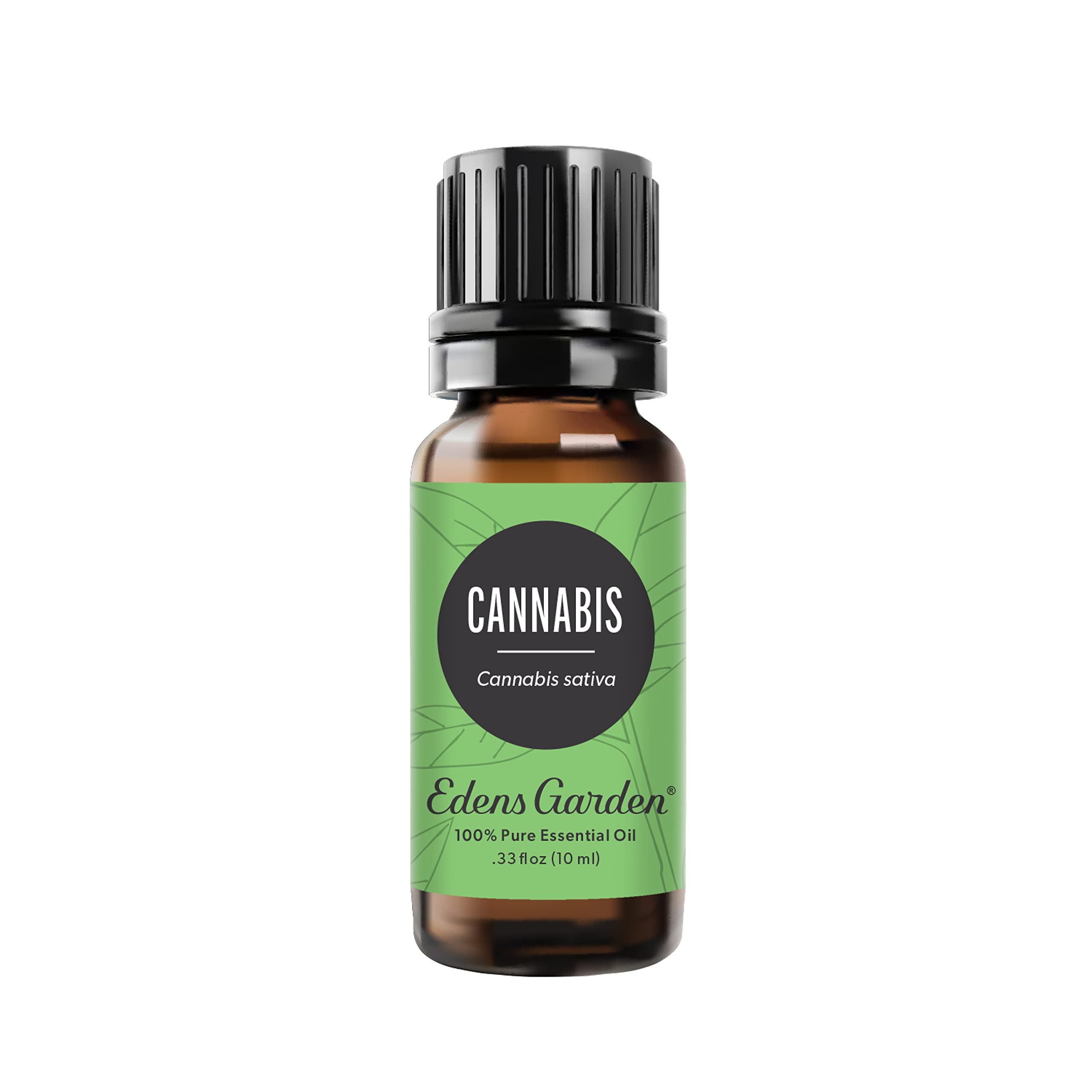 Edens Garden 100% Pure Cannabis Essential Oil - Premium Undiluted Therapeutic Grade for Aromatherapy, Diffusers, Skin Care, Candles & Humidifiers (10ml/.33 fl oz) - Perfect for Relaxation, Stress Relief & Home Spa