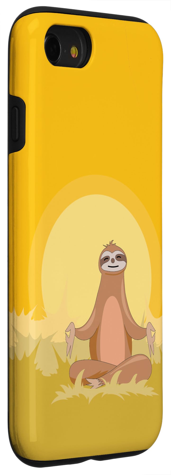 Funny Sloth Phone Case for iPhone SE (2020) / 7 / 8 - Cute Sloth Lover Gift, Yoga Teacher Accessory - Perfect for Daily Use, Work & Outdoor Activities