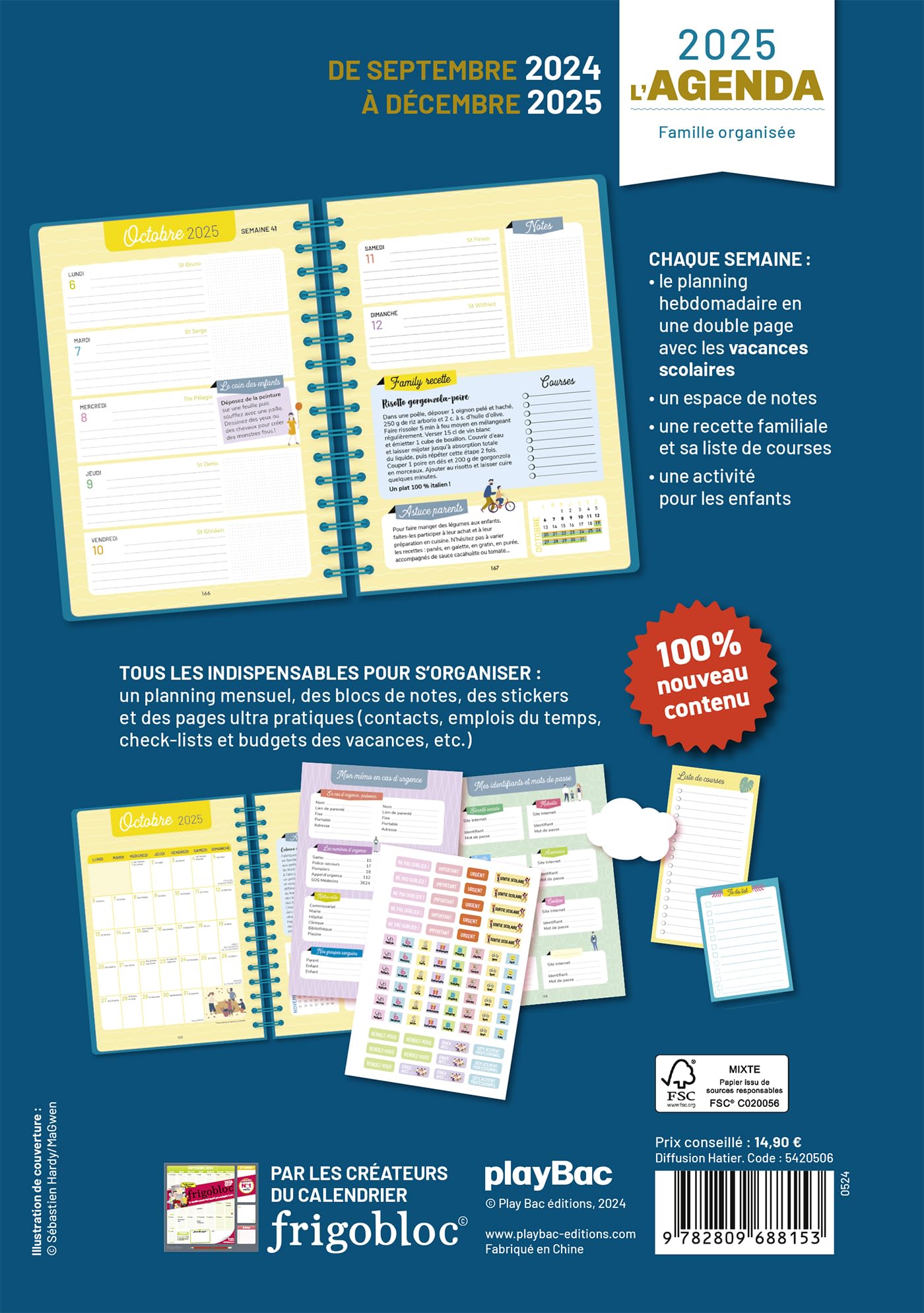 Family Organizer Planner 2025 - 16-Month Weekly & Monthly Calendar (September 2024 - December 2025) | Perfect for Busy Parents, Work-Life Balance & Home Management