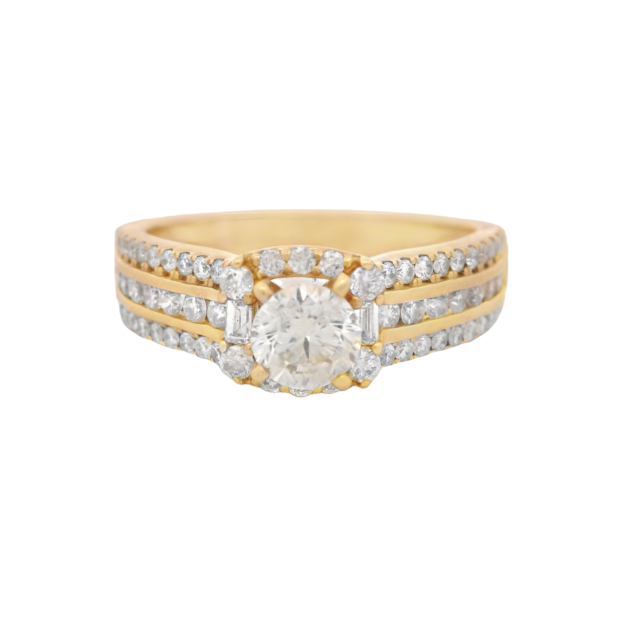 14K Gold Women's VS Diamond Engagement Ring - Elegant Solitaire Wedding Band for Proposals, Anniversaries & Special Occasions | JTJ™