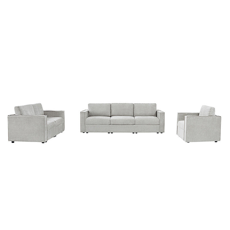 Dilcia 3-Piece Slipcovered Sofa Set - Modern Living Room Furniture with Removable Covers for Easy Cleaning | Perfect for Small Spaces, Apartments & Cozy Home Decor