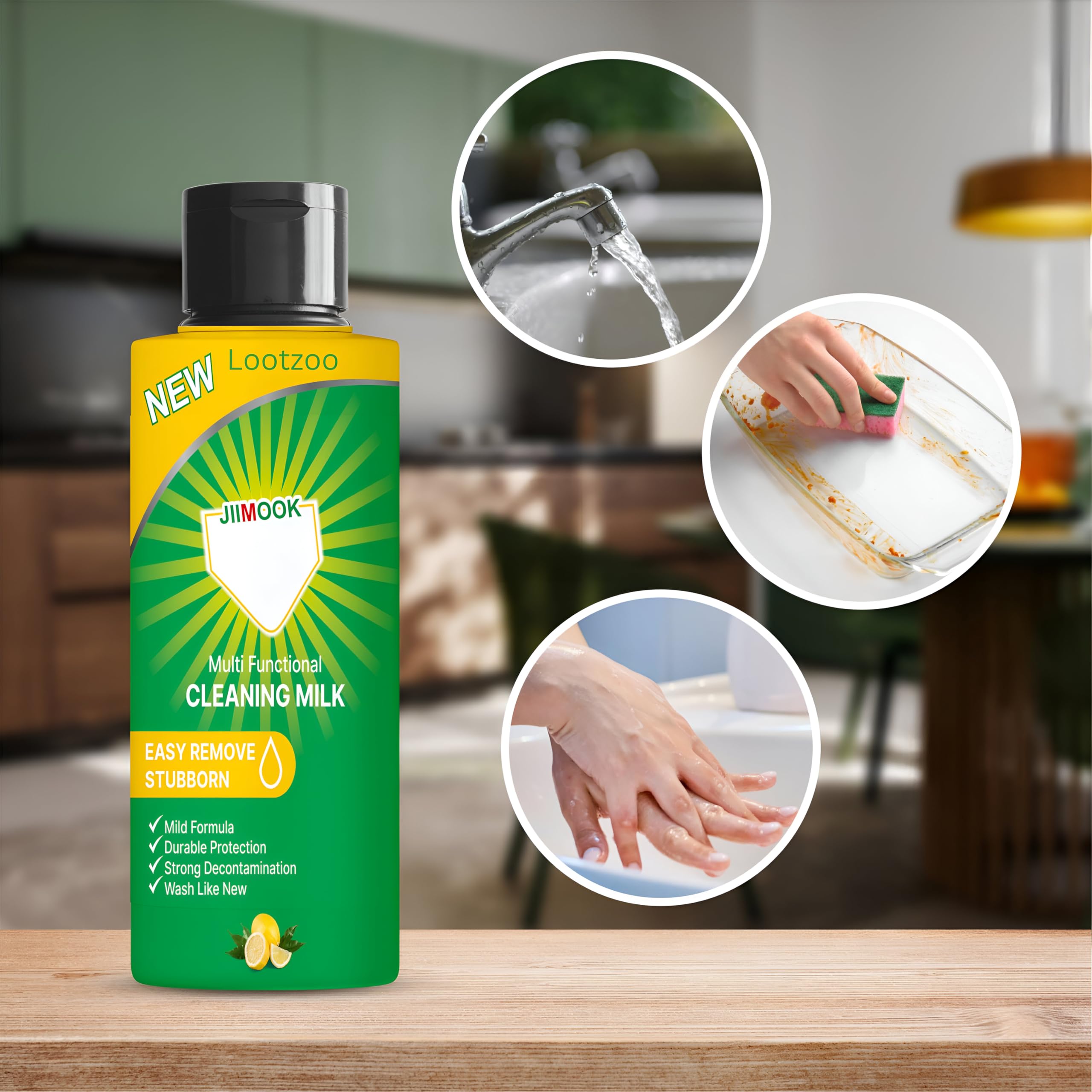 3-Pack Multifunctional Concentrated Cleaning Lotion - High Performance All-Purpose Cleaner for Kitchen, Bathroom, Floors & Surfaces | Deep Cleans Stains, Grease & Grime | Safe for Most Household Surfaces