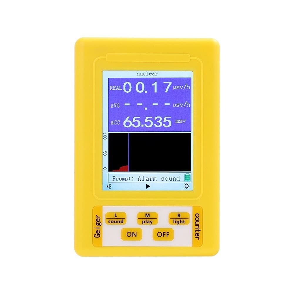 Nenebe Chikki BR-9C 2-in-1 Handheld Digital Geiger Counter - Portable Nuclear & Electromagnetic Radiation Detector with LCD Display | Home Safety, Workplace Monitoring, Outdoor Exploration