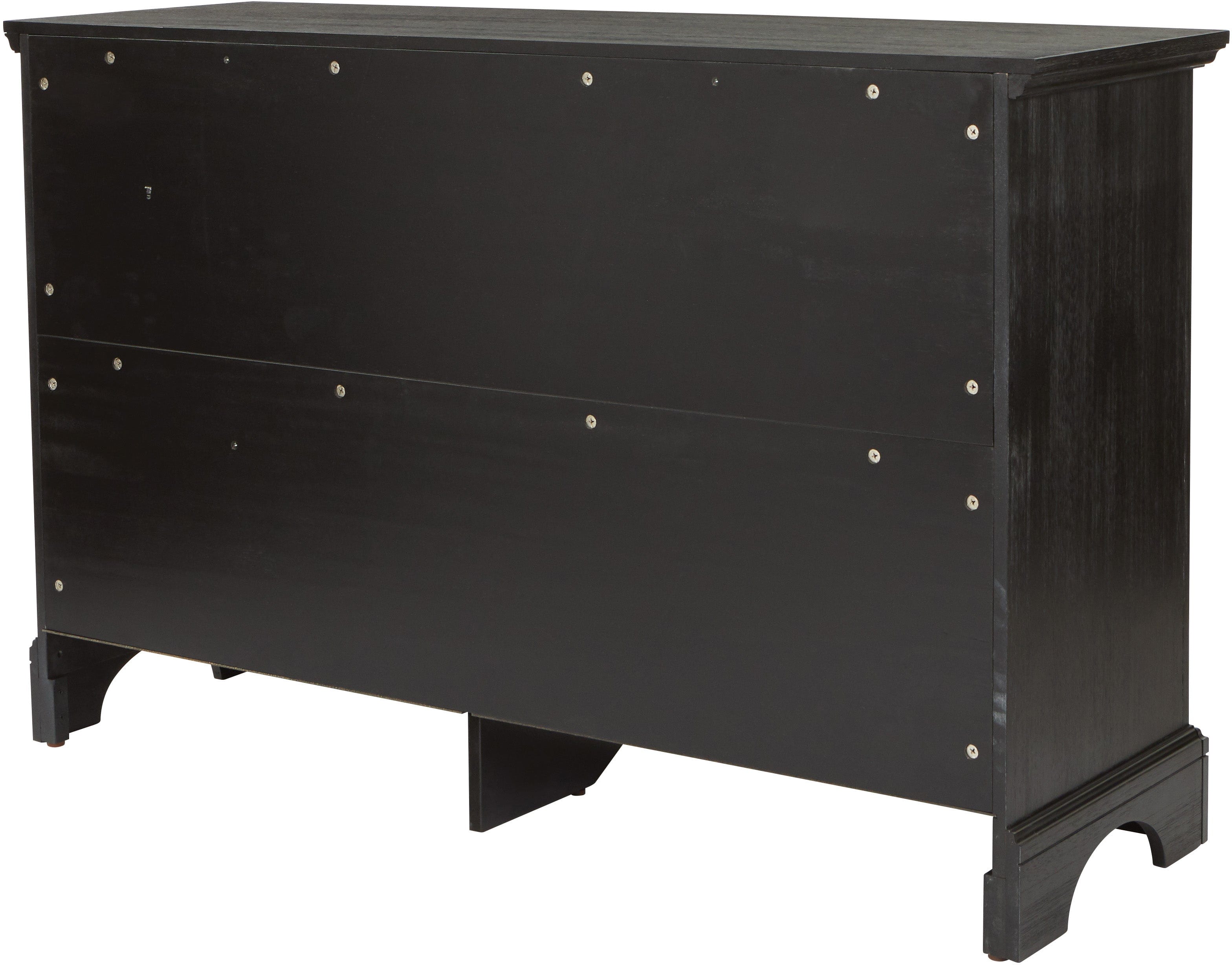 Office Star Farmhouse Basics 6-Drawer Dresser [BP 4200 020B] - Rustic Wooden Storage Cabinet for Bedroom, Living Room & Office Organization