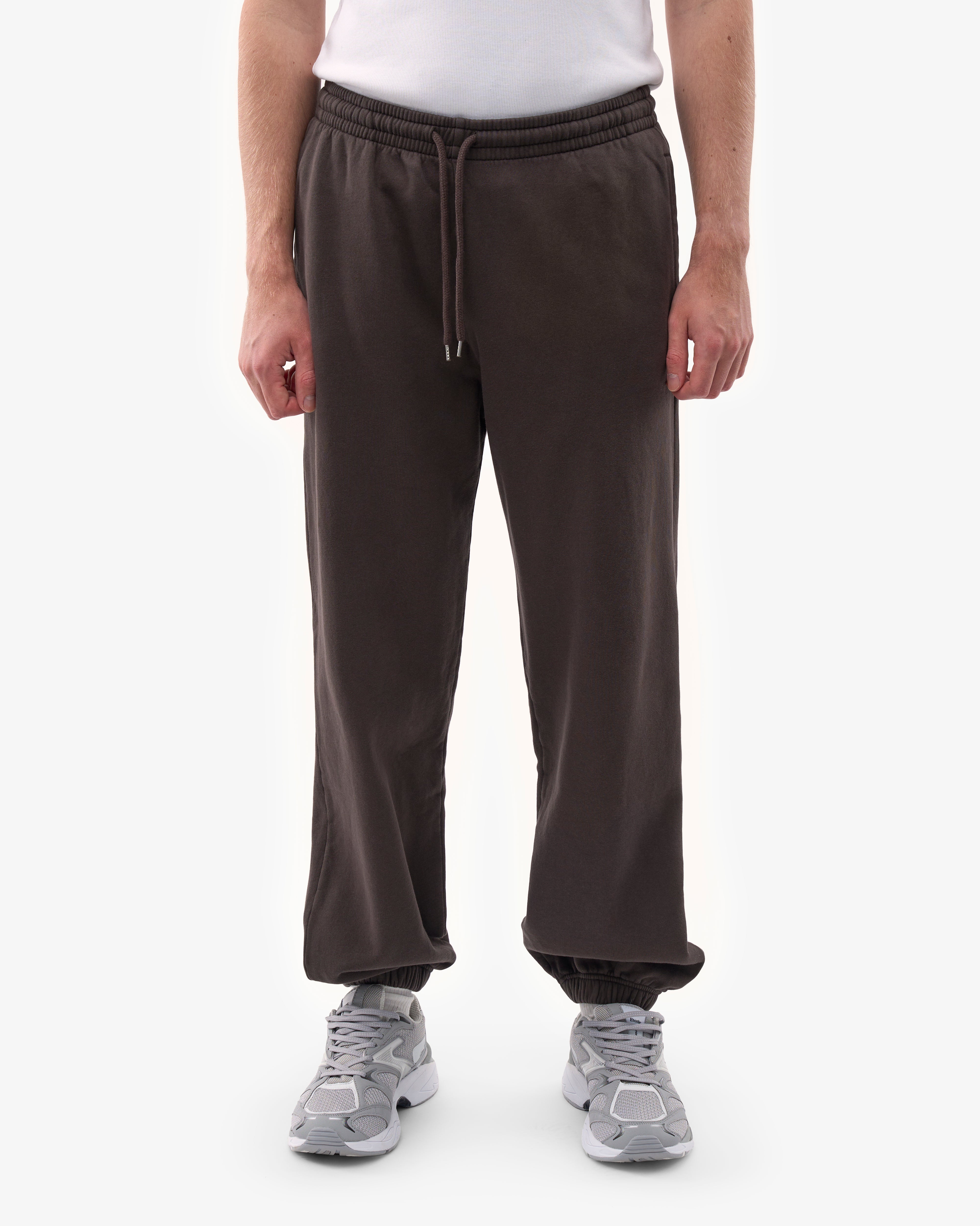 Organic Relaxed Sweatpants for Women - Soft Cotton Lounge Pants in Coffee Brown - Perfect for Yoga, Home & Casual Wear