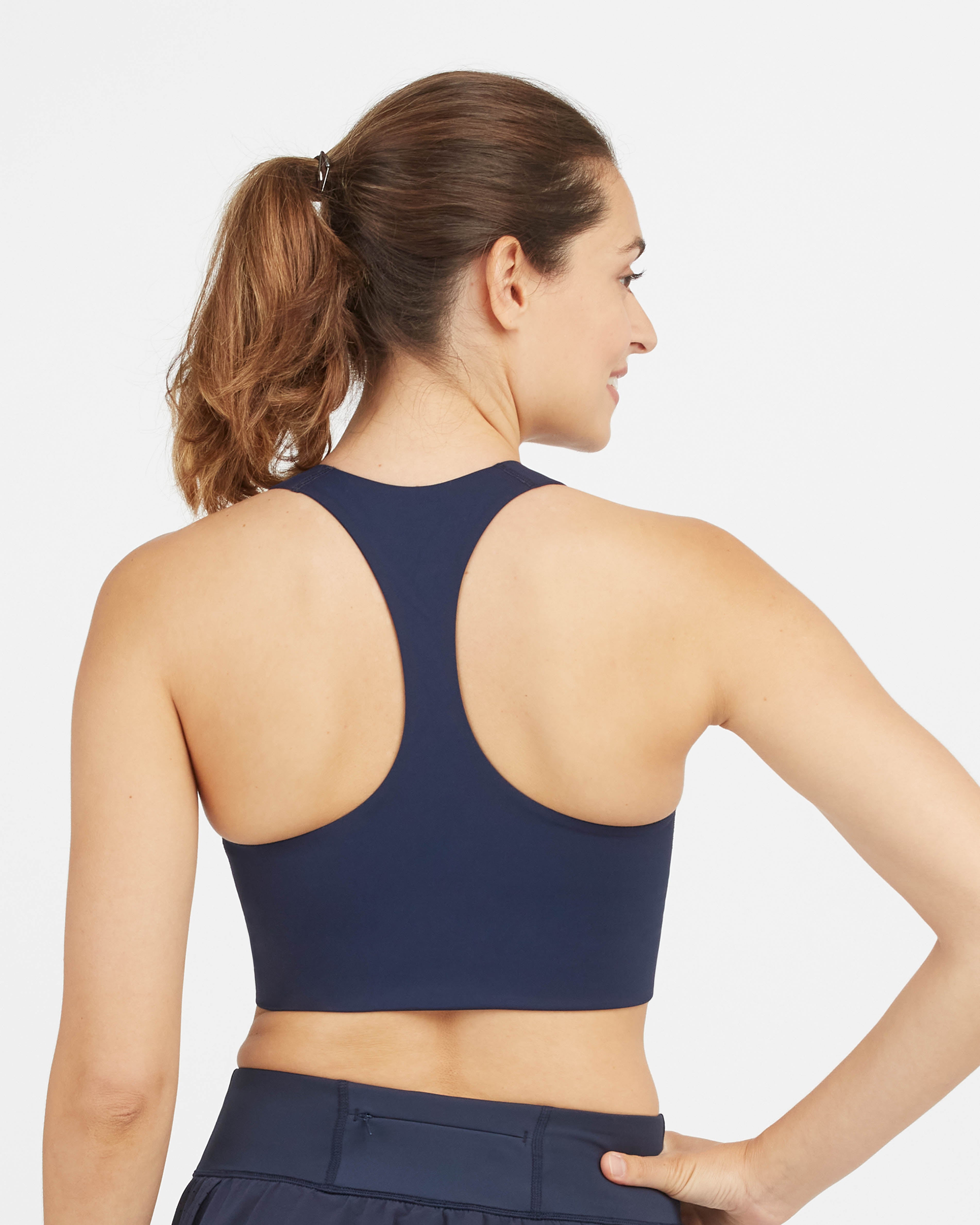 SPANX Shape™ Get Moving Longline Sports Bra - High Support Workout Bra for Women - Perfect for Running, Yoga & Gym