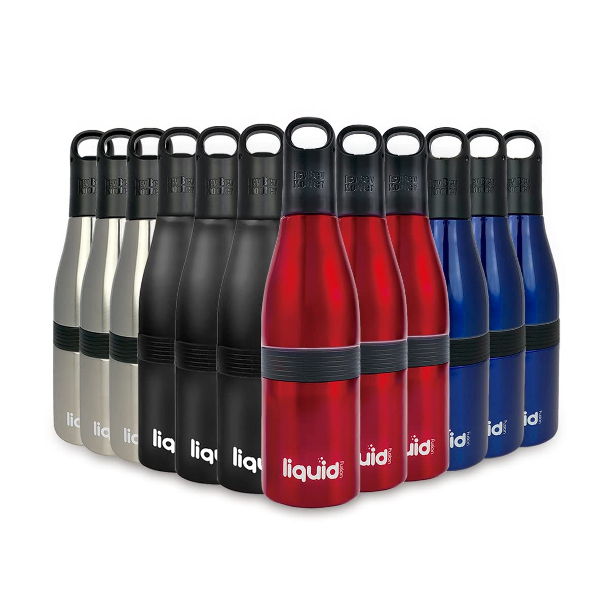 12-Hour Ice Cold Can & Bottle Insulator for Beer, Soda, Seltzer - Universal Fit for Aluminum Cans & Glass Bottles - Best Insulated Beverage Holder for Tailgating, Outdoor BBQs, Camping & Beach Parties