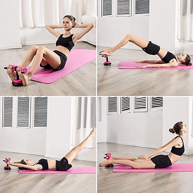 PIKFOS Ab Wheel Roller Kit with Knee Pad & Resistance Bands - Core Workout Equipment for Abs, Back & Arms - Home Gym Fitness Device for Men & Women - Perfect for Home Workouts, Strength Training & Full Body Exercises