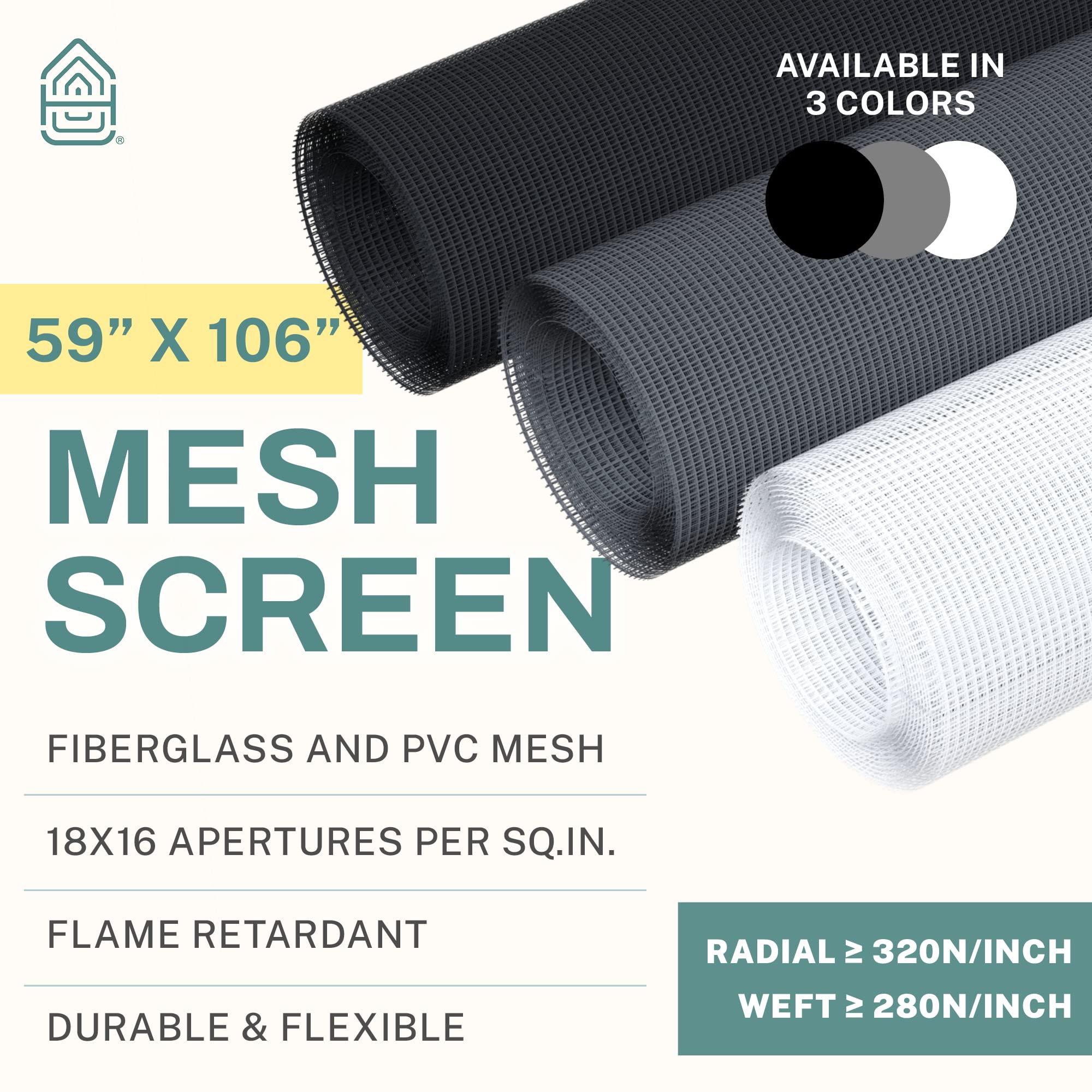 59x106 Inch Grey Windows and Screen Door Replacement Repair Kit with Tool Set for Easy Installation - Ideal for Home Improvement and DIY Projects