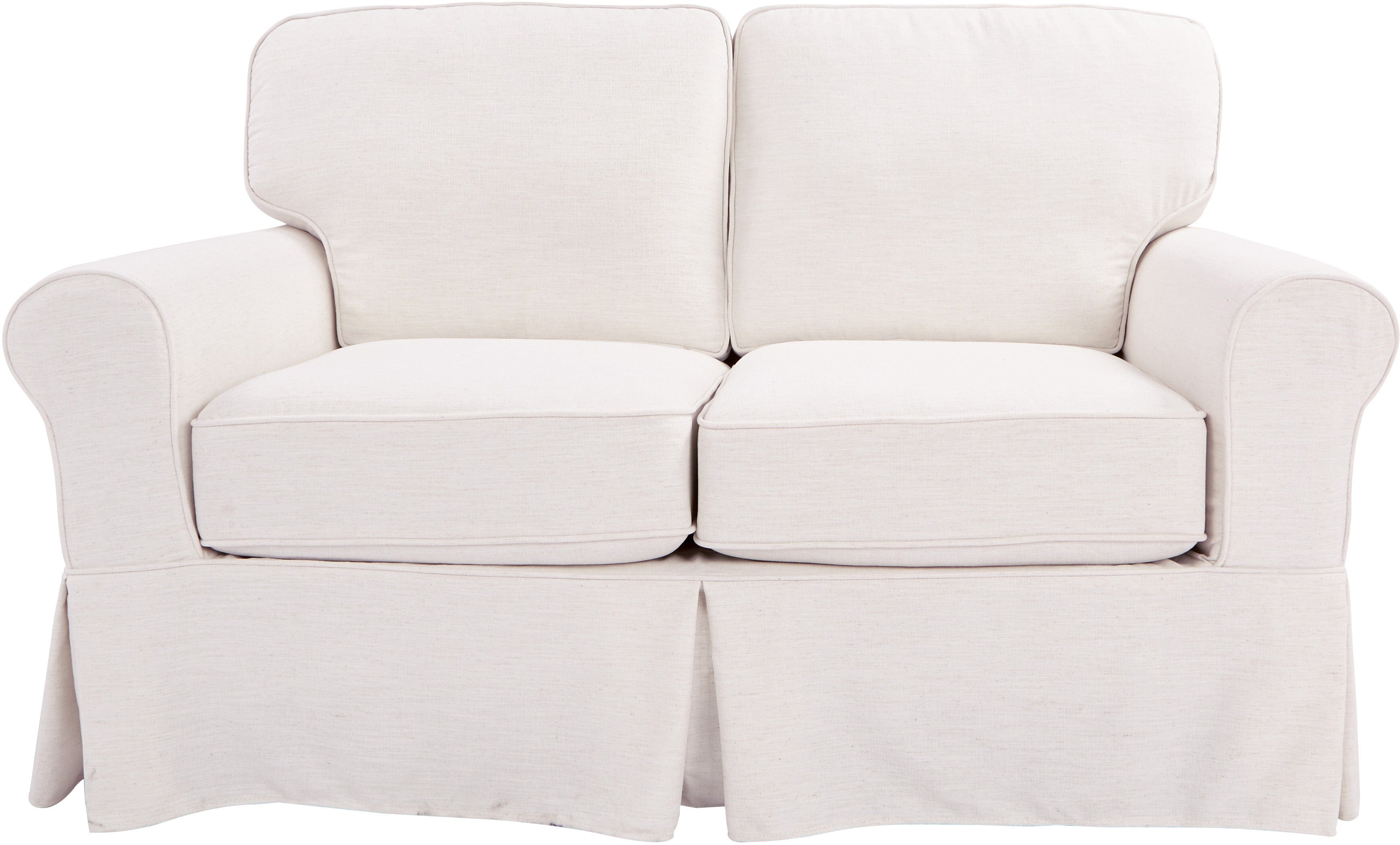 Office Star Ashton Loveseat [ASN52] - Modern Two-Seater Sofa for Home Office, Living Room & Small Spaces - Comfortable Upholstered Lounge Chair with Sturdy Metal Base