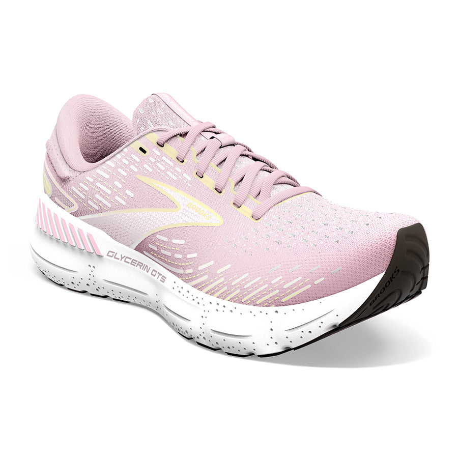 **Brooks Women's Glycerin GTS 20 Running Shoes – Cushioned Support for Long-Distance Running & Marathon Training**    **使用场景:** Perfect for marathon training, long-distance running, and everyday comfort with premium cushioning and stability.