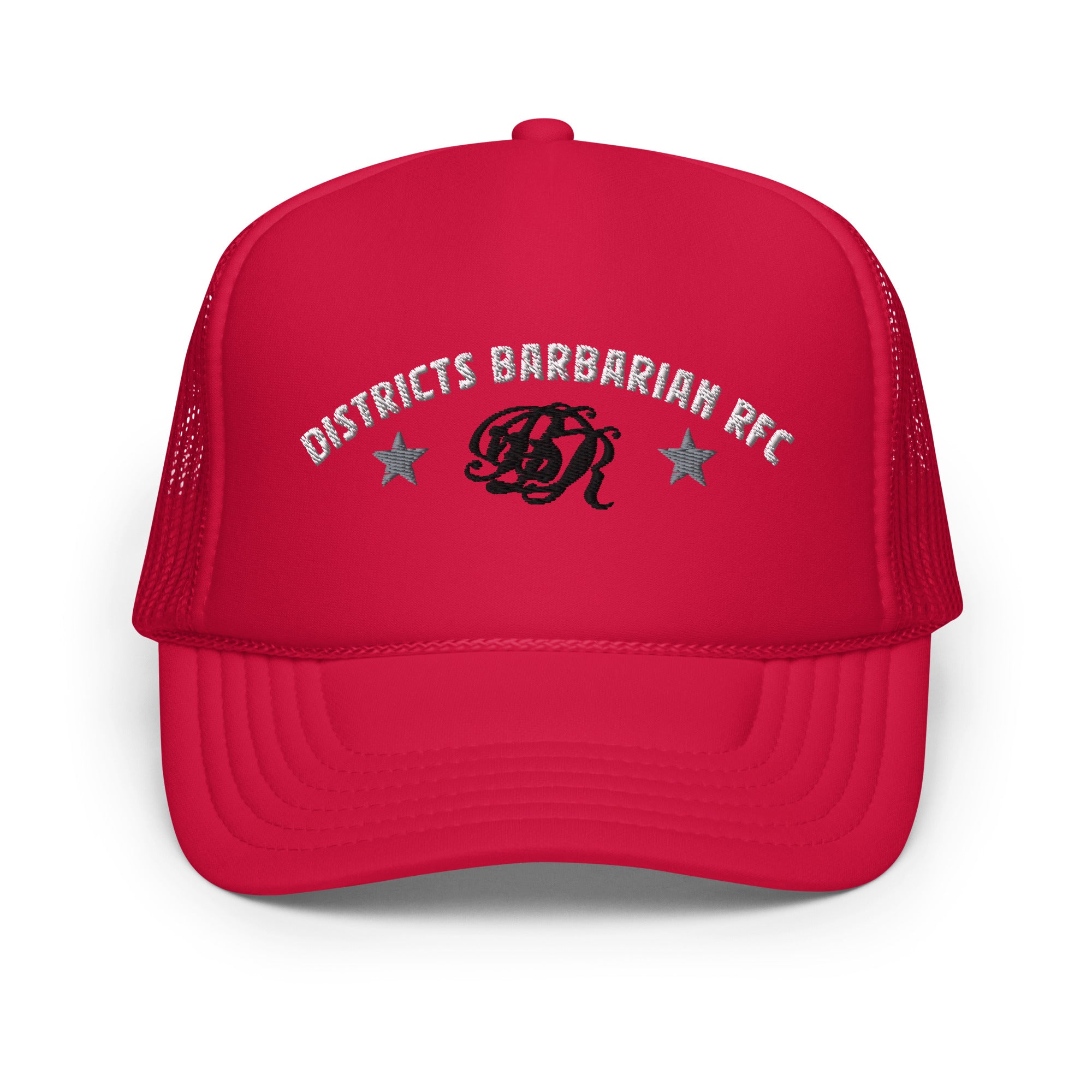 Districts Barbarian RFC Foam Trucker Hat - Adjustable Snapback Cap for Men & Women - Perfect for Outdoor Sports, Hiking, and Casual Wear