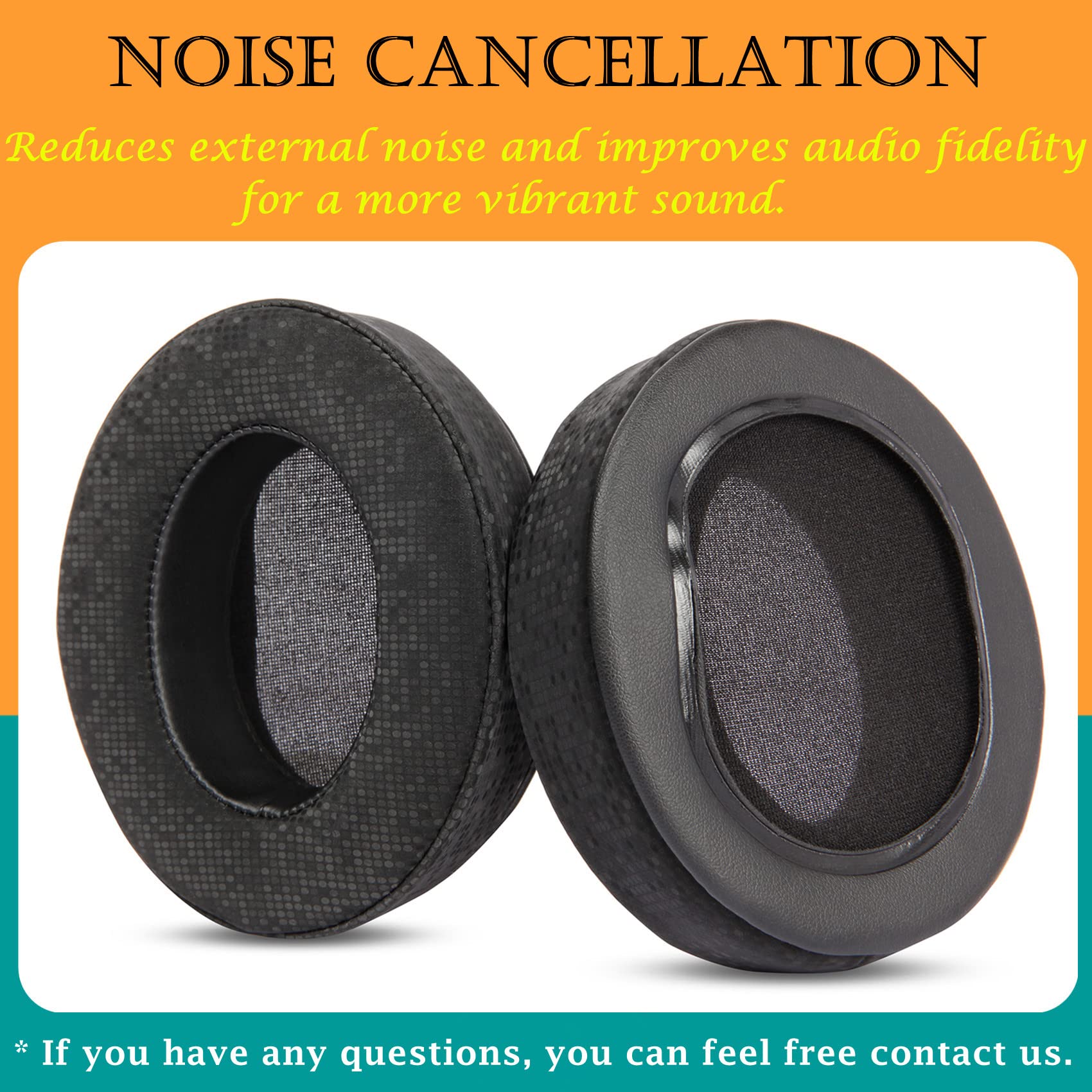 Premium Replacement Ear Pads for Razer Blackshark V2X & V2 Headphones - Soft Protein Leather Cushions for Enhanced Comfort - Perfect for Gaming, Music & Long Wear Sessions