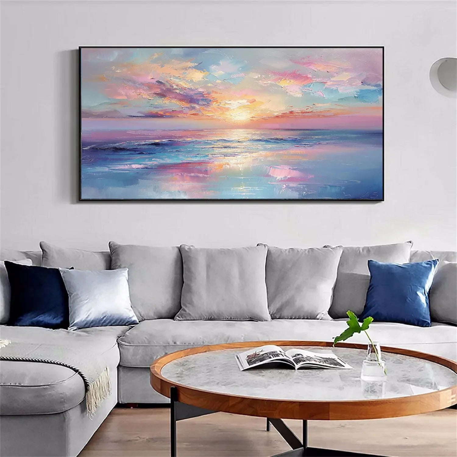 Ocean and Sky Painting #OS 155 - Stunning Seascape Wall Art for Home & Office Decor - Perfect for Living Room, Bedroom or Beach House