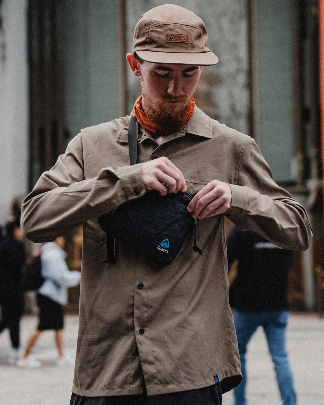 Zpacks x TownShirt Men's Lightweight Button-Up Hiking Shirt - Quick-Dry, UPF 50+ Sun Protection for Outdoor Adventures & Travel