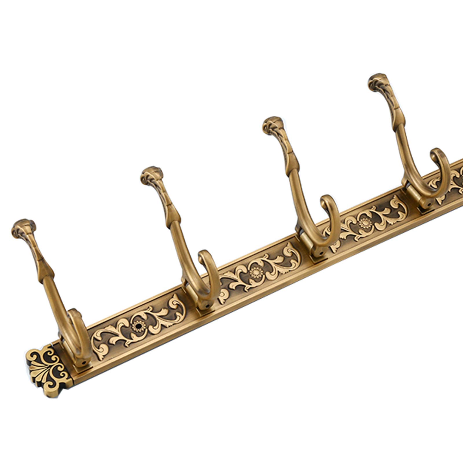 Vintage Rustic Wall Mounted Coat Rack - 7 Hooks Foldable Entryway Organizer for Jackets, Hats, Towels & Bags | Space Saving Closet Storage Solution for Bedroom, Hallway & Bathroom Decor