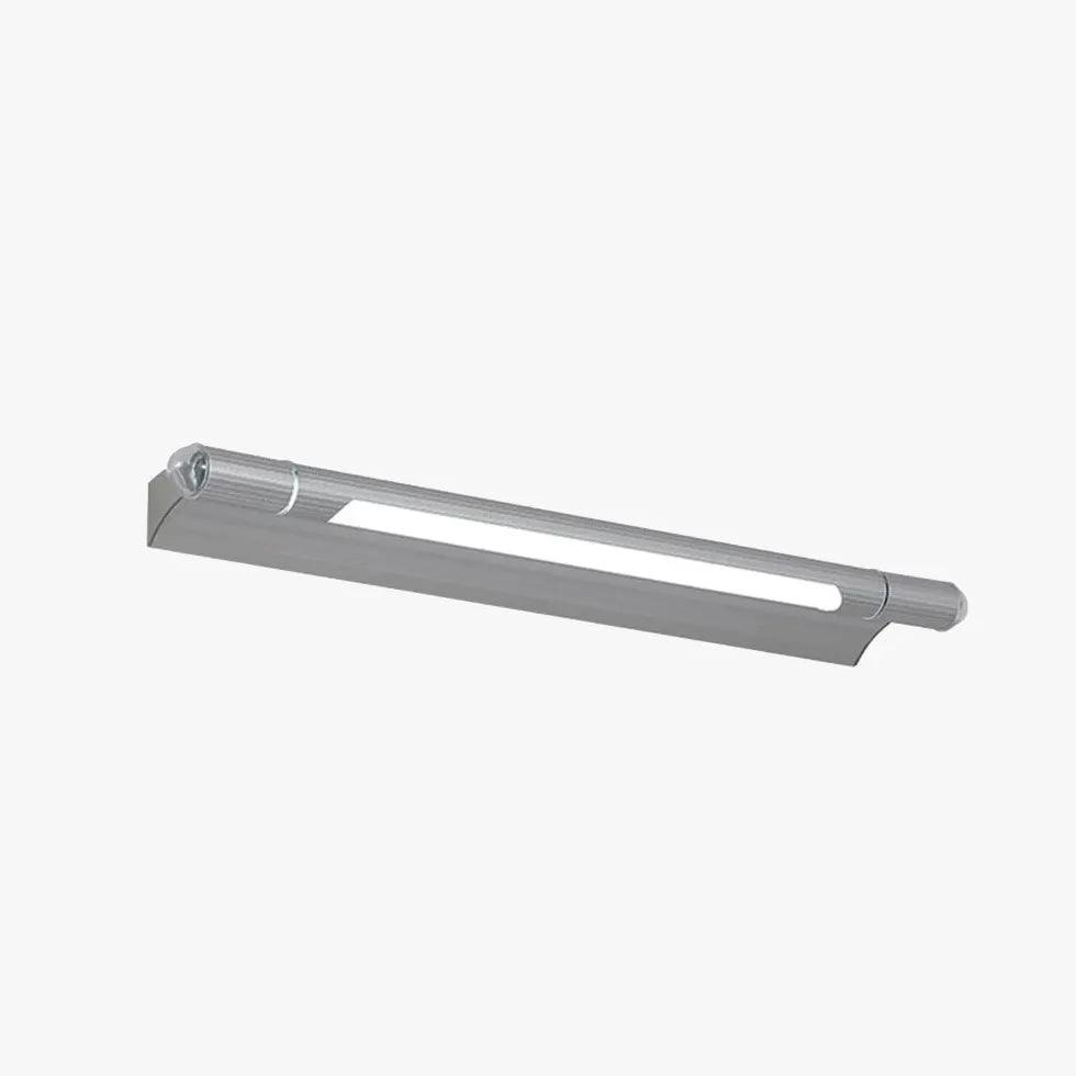Silver LED Tube Lights for Bathroom Mirror - Modern Vanity Lighting for Makeup, Shaving & Grooming - Energy Efficient Waterproof Bathroom Decor