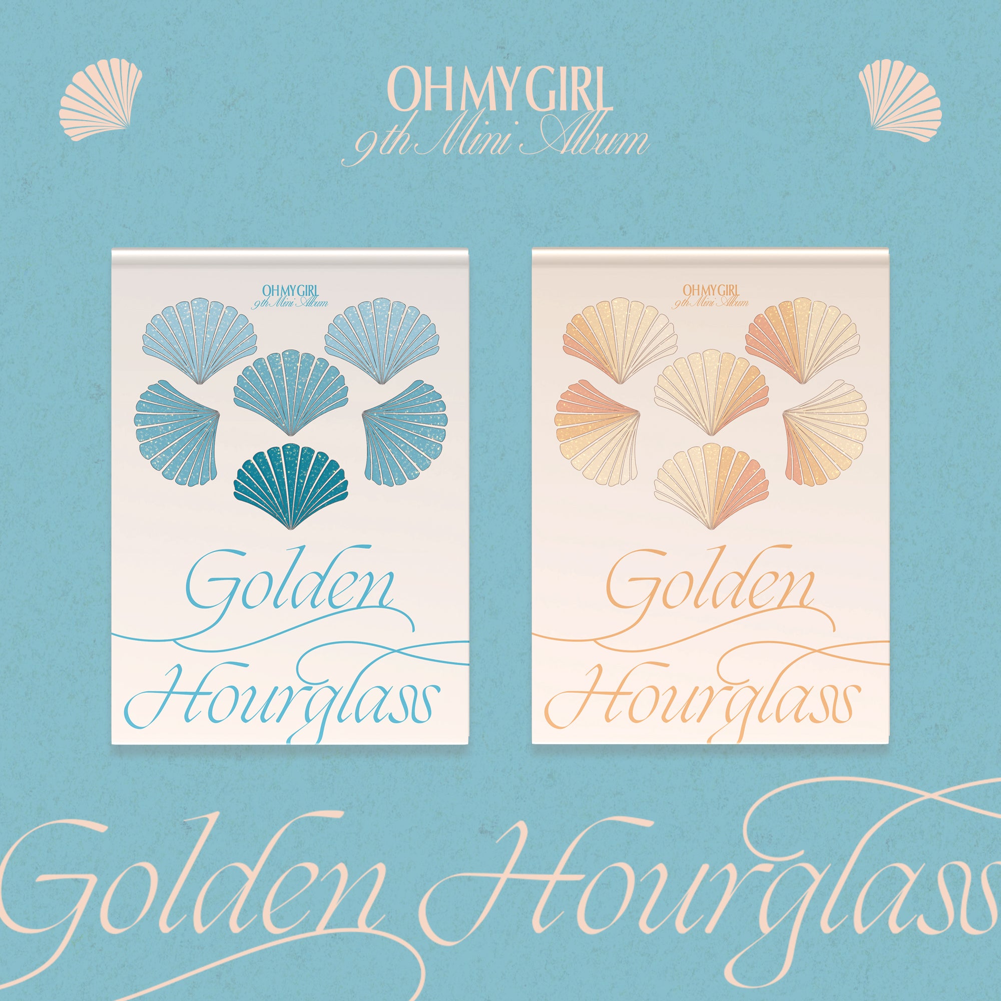 OH MY GIRL 9th Mini Album 'GOLDEN HOURGLASS' - K-Pop Music CD with Photobook & Poster - Perfect for K-Pop Fans, Collectors and Gift Giving