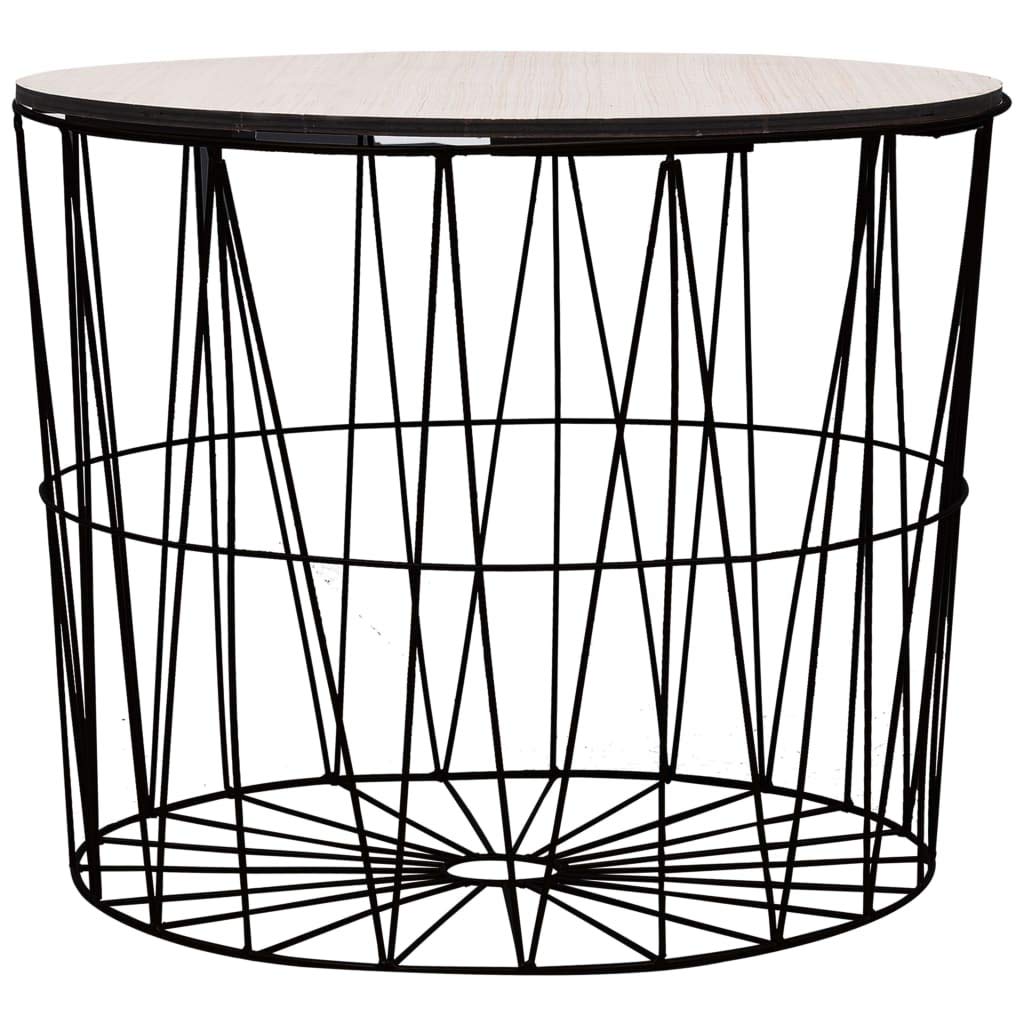 FAMIROSA Modern Coffee Table Set of 4 - Black Wooden Living Room Furniture for Home Decor | Perfect for Living Room, Lounge, Office & Small Spaces