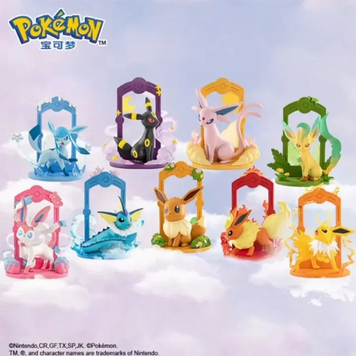 Pokemon Eeveelution Ornament Series Blind Box - Collectible Figure Set for Christmas Tree Decor, Gift, or Display - Perfect for Pokemon Fans and Holiday Decorations