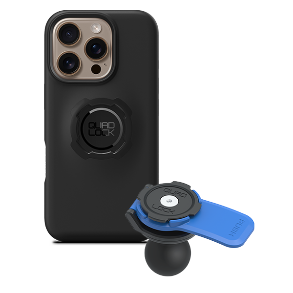 1 Ball Motorcycle Phone Mount Kit - Universal Adjustable Handlebar Holder for iPhone & Smartphones - Perfect for GPS Navigation & Hands-Free Riding