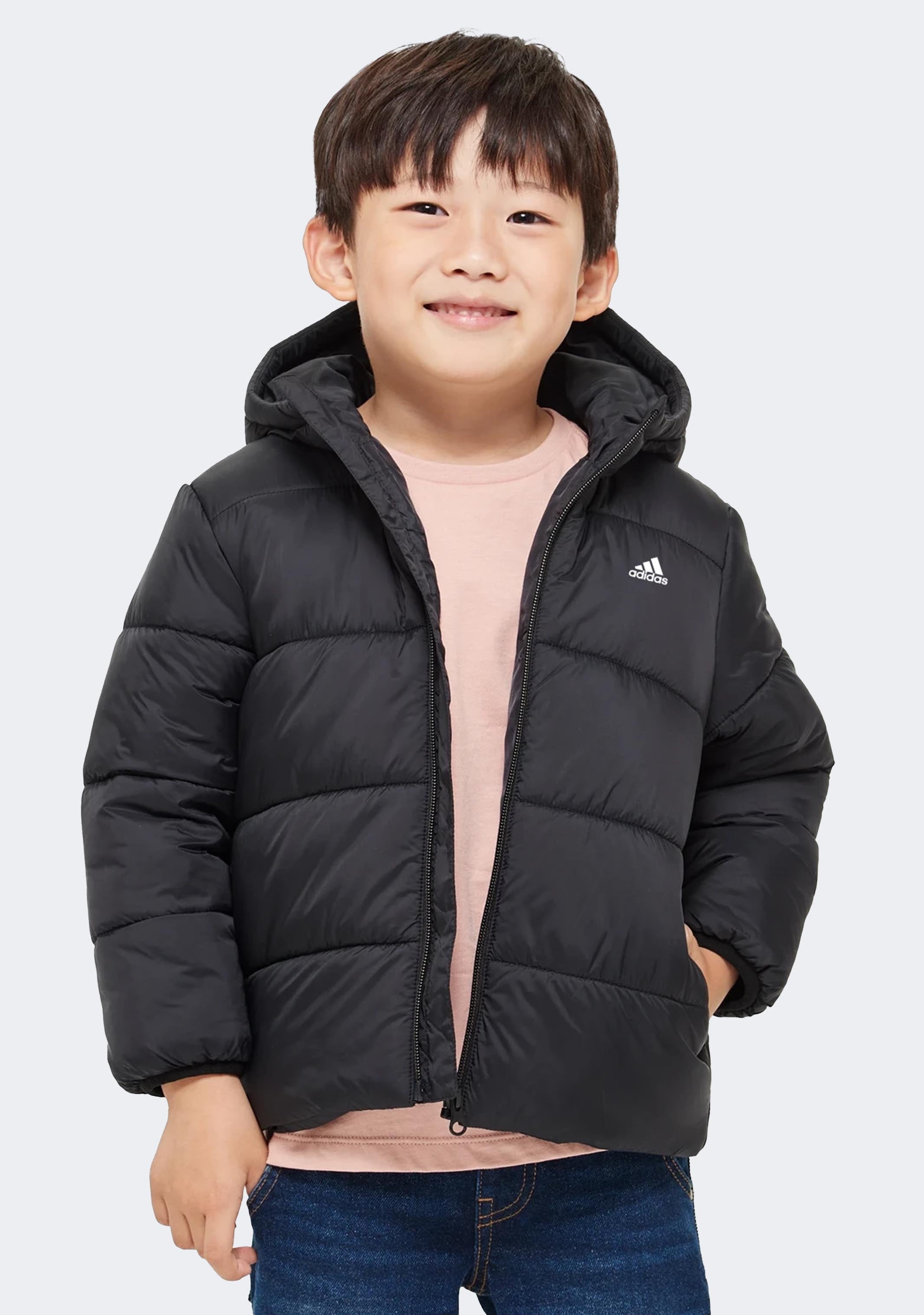 Adidas Kids' Synthetic Fill Winter Jacket - Warm & Waterproof Insulated Coat for Boys & Girls - Perfect for Snow Play, Skiing & Cold Weather Activities