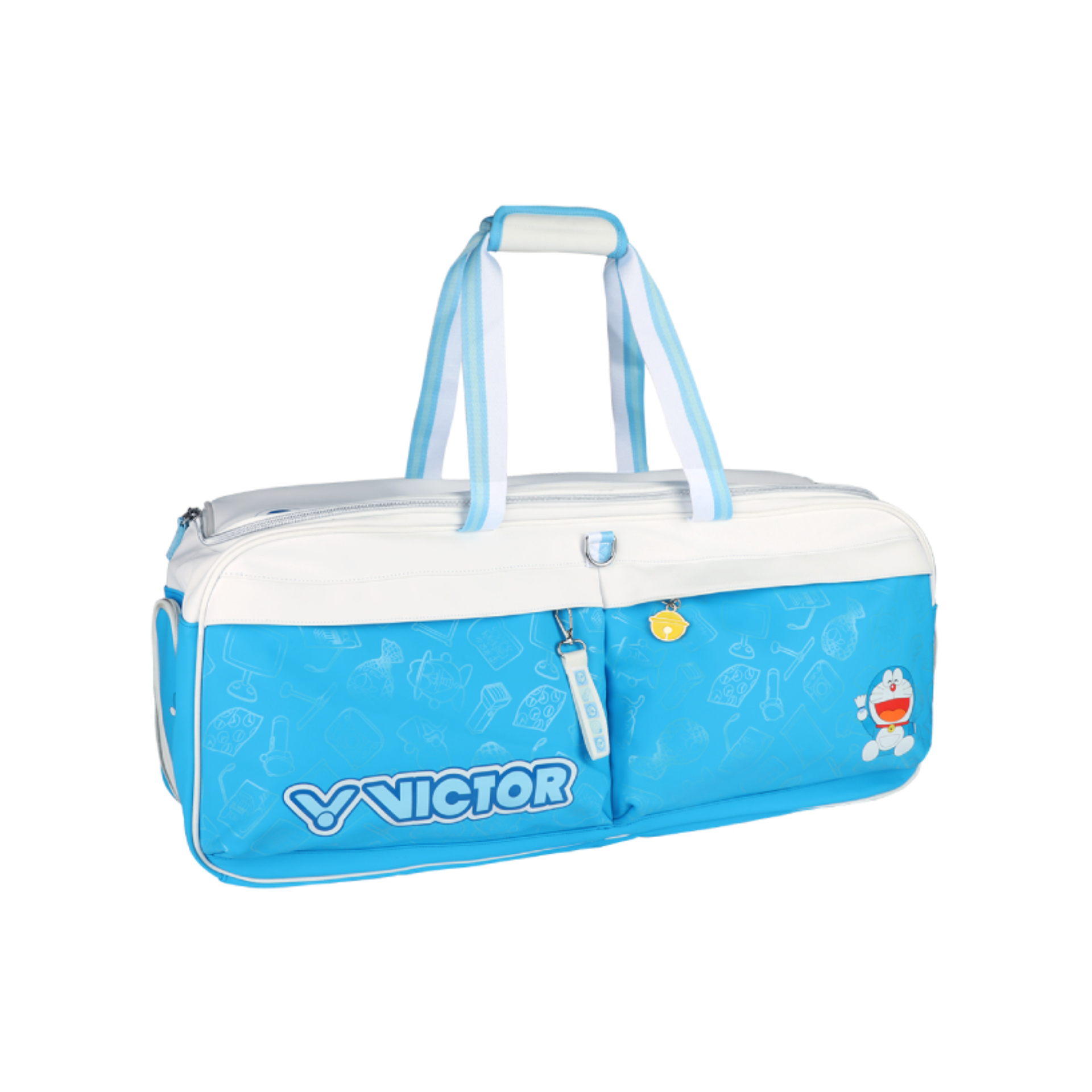Victor X Doraemon BR5635DRM Rectangular Shoulder Bag - Stylish White & Hawaiian Blue Crossbody Purse for Women | Perfect for Work, Travel & Daily Use