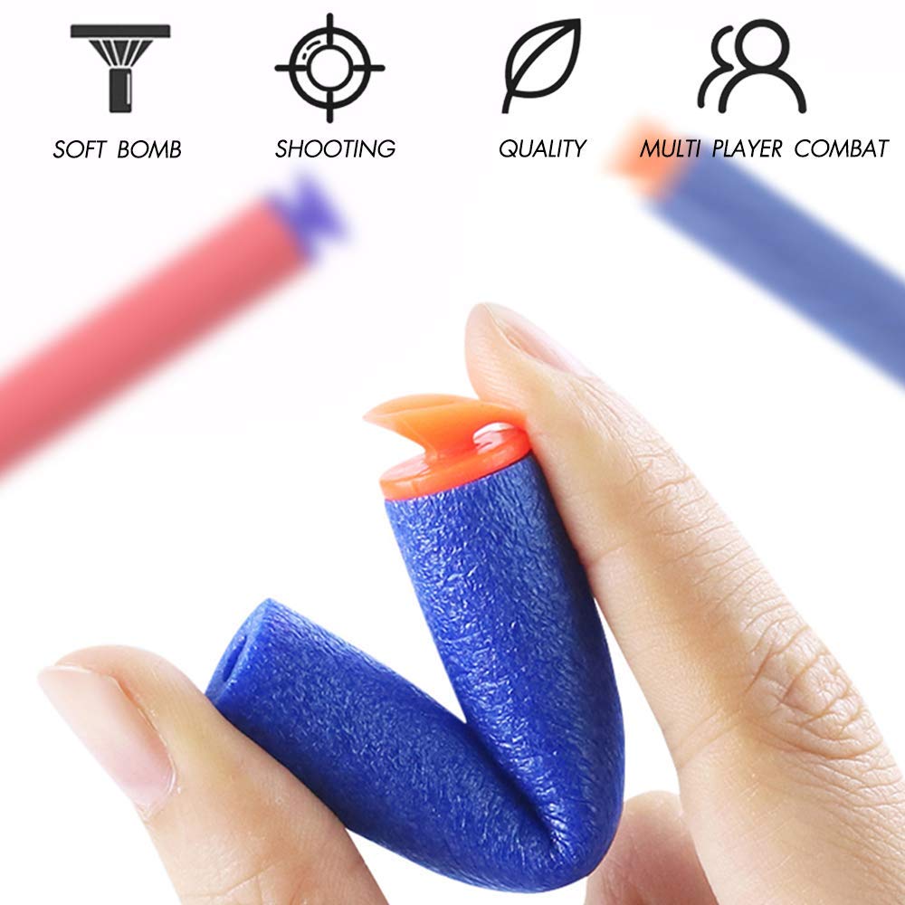 POKONBOY 4 Pack Foam Blaster Guns - Compatible with Nerf Guns & Bullets, Toy Guns for Boys & Girls with 80 Pack Refill Darts - Fun Hand Gun Toys for Kids Ages 6-8 - Perfect for Birthday Gifts, Christmas Presents & Outdoor Nerf Battles